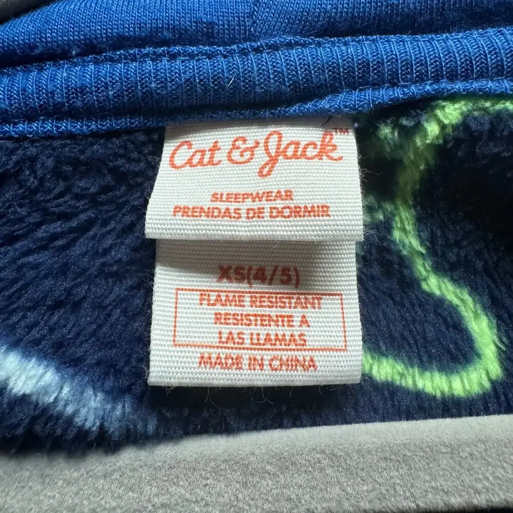 Cat & Jack Fleece Zip Up Gaming Pajamas